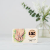 D'appel Carte de professionnel de l'onglerie moderne simpl (Debout devant)