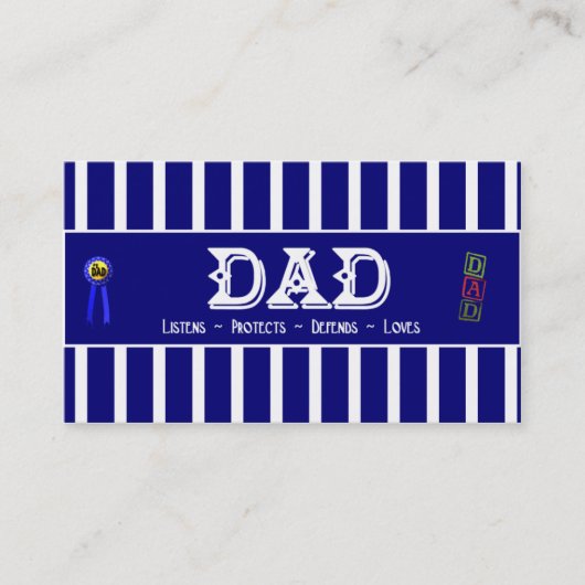 D'appel Carte de profil de papa (Devant)