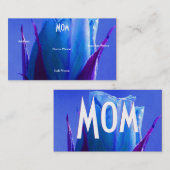 D'appel Carte de profil Rose bleu maman (Devant / Derrière)