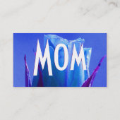 D'appel Carte de profil Rose bleu maman (Dos)