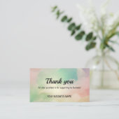 D'appel Carte de remerciements d'entreprise du dégradé de  (Debout devant)