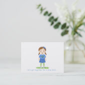 D'appel Carte de rendez-vous Blueberry (Debout devant)