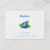D'appel Carte de rendez-vous Blueberry (Dos)