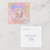 D'appel Carte de rendez-vous Electrolyse Rose Blush blanc (Devant / Derrière)