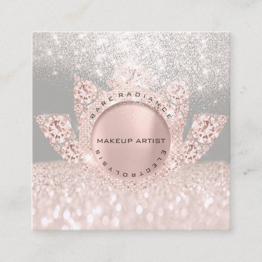 D'appel Carte de rendez-vous Electrolyse Rose Parties scin (Devant)