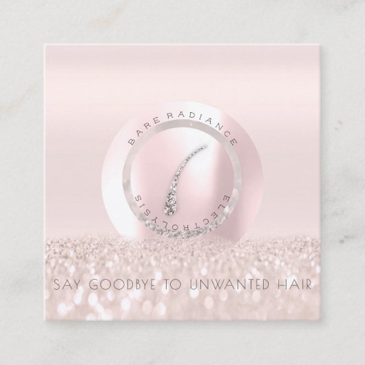 D'appel Carte de rendez-vous Electrolyse Rose Parties scin (Devant)