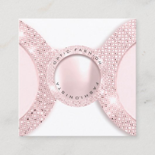 D'appel Carte de rendez-vous Rose optique Parties scintill (Devant)