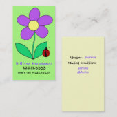 D'appel Carte de sécurité de l'enfant (Devant / Derrière)