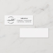 D'appel Carte de soins pour Crochet fait maison Knit Macra (Devant / Derrière)