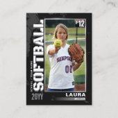 D'appel Carte de troc de softball Silver Baseball Player C (Devant)