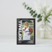 D'appel Carte de troc de softball Silver Baseball Player C (Debout devant)