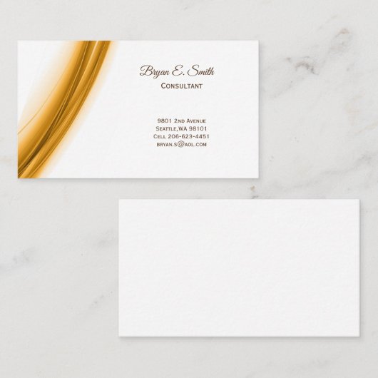 D'appel Carte de visite (Devant / Derrière)