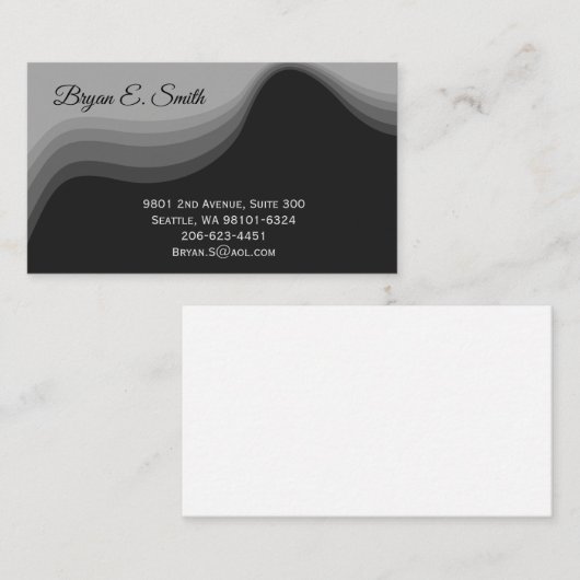 D'appel Carte de visite (Devant / Derrière)