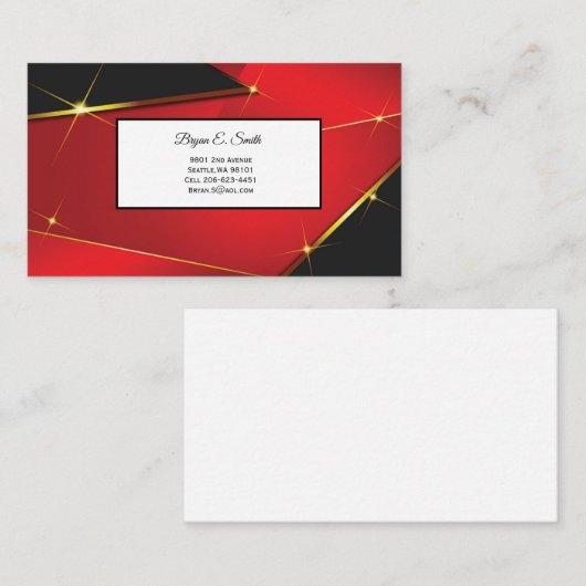 D'appel Carte de visite (Devant / Derrière)