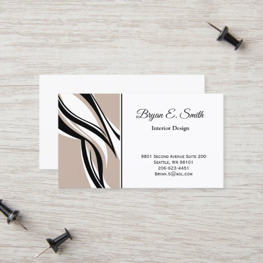 D'appel Carte de visite (Devant/Arrière en situation)