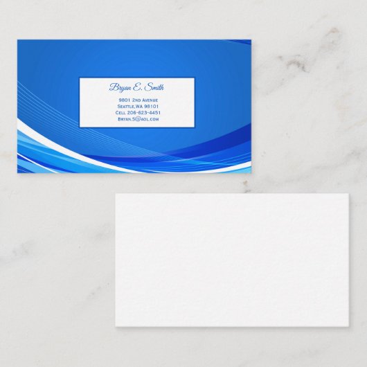 D'appel Carte de visite (Devant / Derrière)