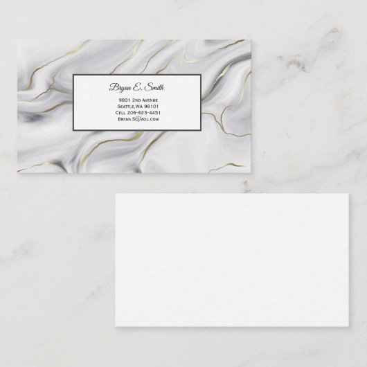 D'appel Carte de visite (Devant / Derrière)