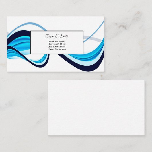 D'appel Carte de visite (Devant / Derrière)