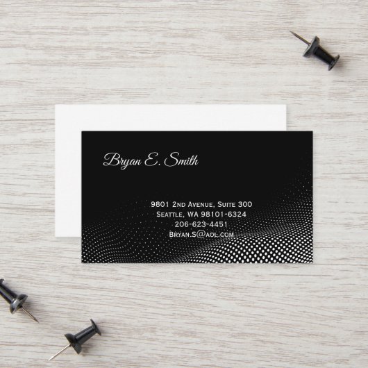 D'appel Carte de visite (Devant/Arrière en situation)