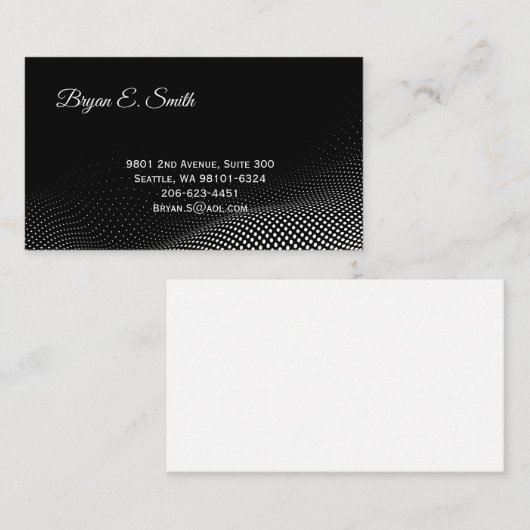 D'appel Carte de visite (Devant / Derrière)