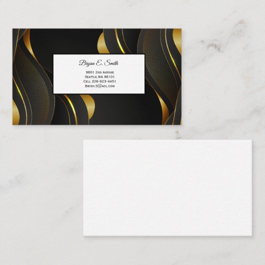 D'appel Carte de visite (Devant / Derrière)