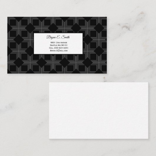 D'appel Carte de visite (Devant / Derrière)