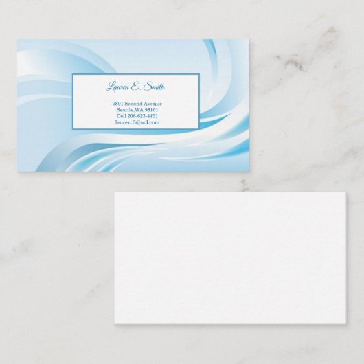 D'appel Carte de visite (Devant / Derrière)