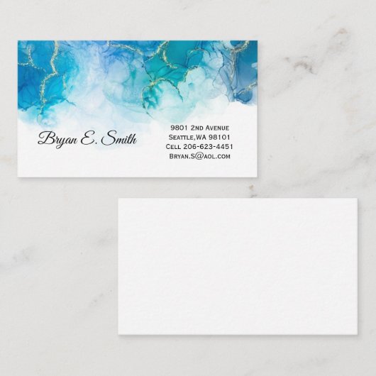 D'appel Carte de visite (Devant / Derrière)