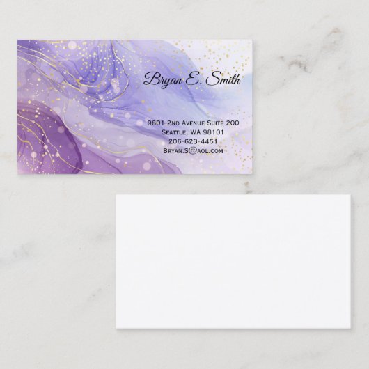 D'appel Carte de visite (Devant / Derrière)