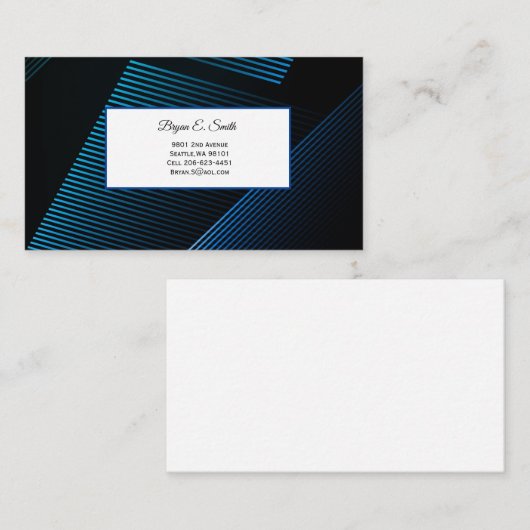 D'appel Carte de visite (Devant / Derrière)