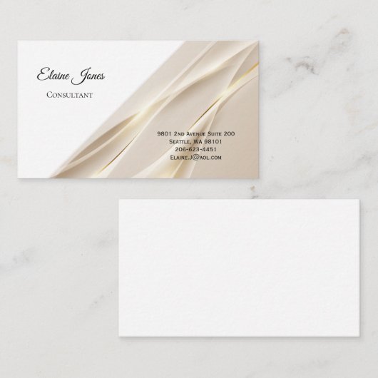 D'appel Carte de visite (Devant / Derrière)