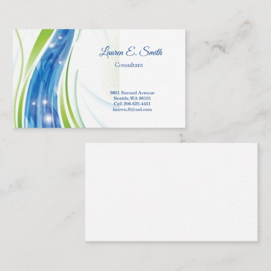 D'appel Carte de visite (Devant / Derrière)