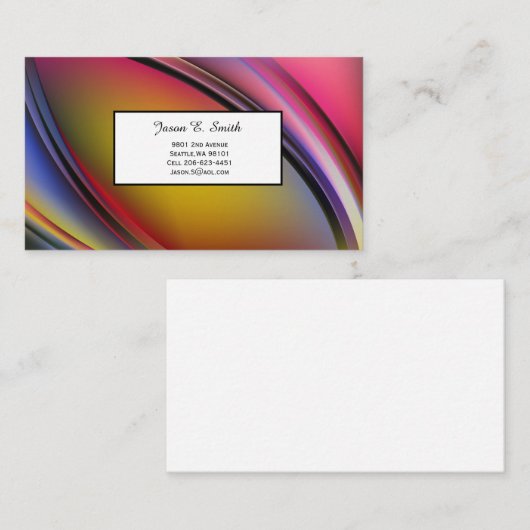 D'appel Carte de visite (Devant / Derrière)