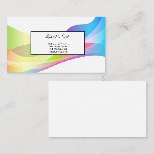 D'appel Carte de visite (Devant / Derrière)