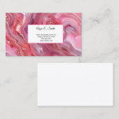 D'appel Carte de visite à impression d'agate (Devant / Derrière)