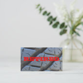 D'appel Carte de visite à la retraite parfait (Debout devant)