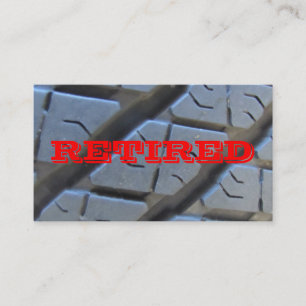 D'appel Carte de visite à la retraite parfait