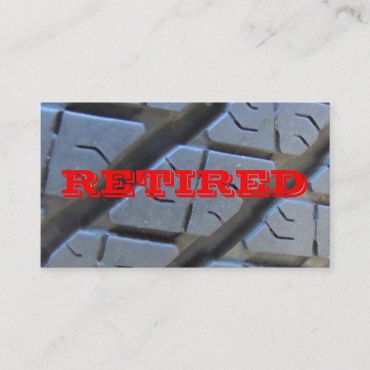 D'appel Carte de visite à la retraite parfait (Devant)