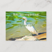 D'appel Carte de visite avec code QR Aigrette de la rivièr (Devant)