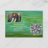 D'appel Carte de visite avec code QR Aigrette de la rivièr (Dos)