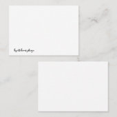 D'appel carte de visite blanc (Devant / Derrière)