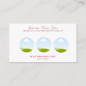 D'appel Carte de visite | Conception Cupcake (Dos)