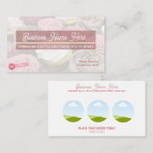 D'appel Carte de visite | Conception Cupcake (Devant / Derrière)