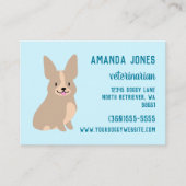 D'appel Carte de visite Cute Corgi (Devant)