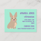 D'appel Carte de visite Cute Corgi (Devant)