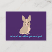 D'appel Carte de visite Cute Corgi (Dos)