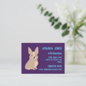 D'appel Carte de visite Cute Corgi (Debout devant)