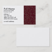 D'appel Carte de visite de base pour Students or Company (Devant / Derrière)
