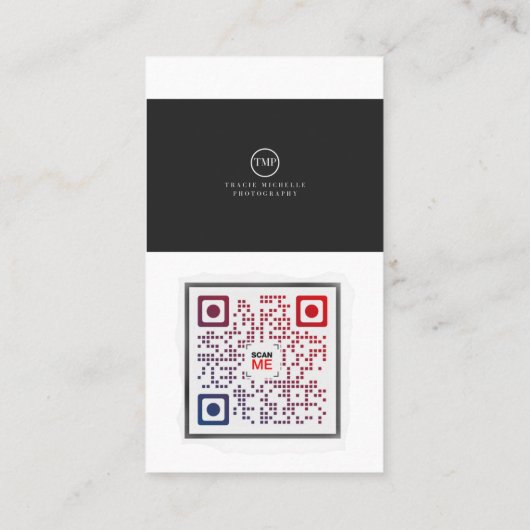 D'appel Carte de visite de code QR (Dos)