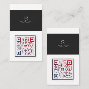 D'appel Carte de visite de code QR